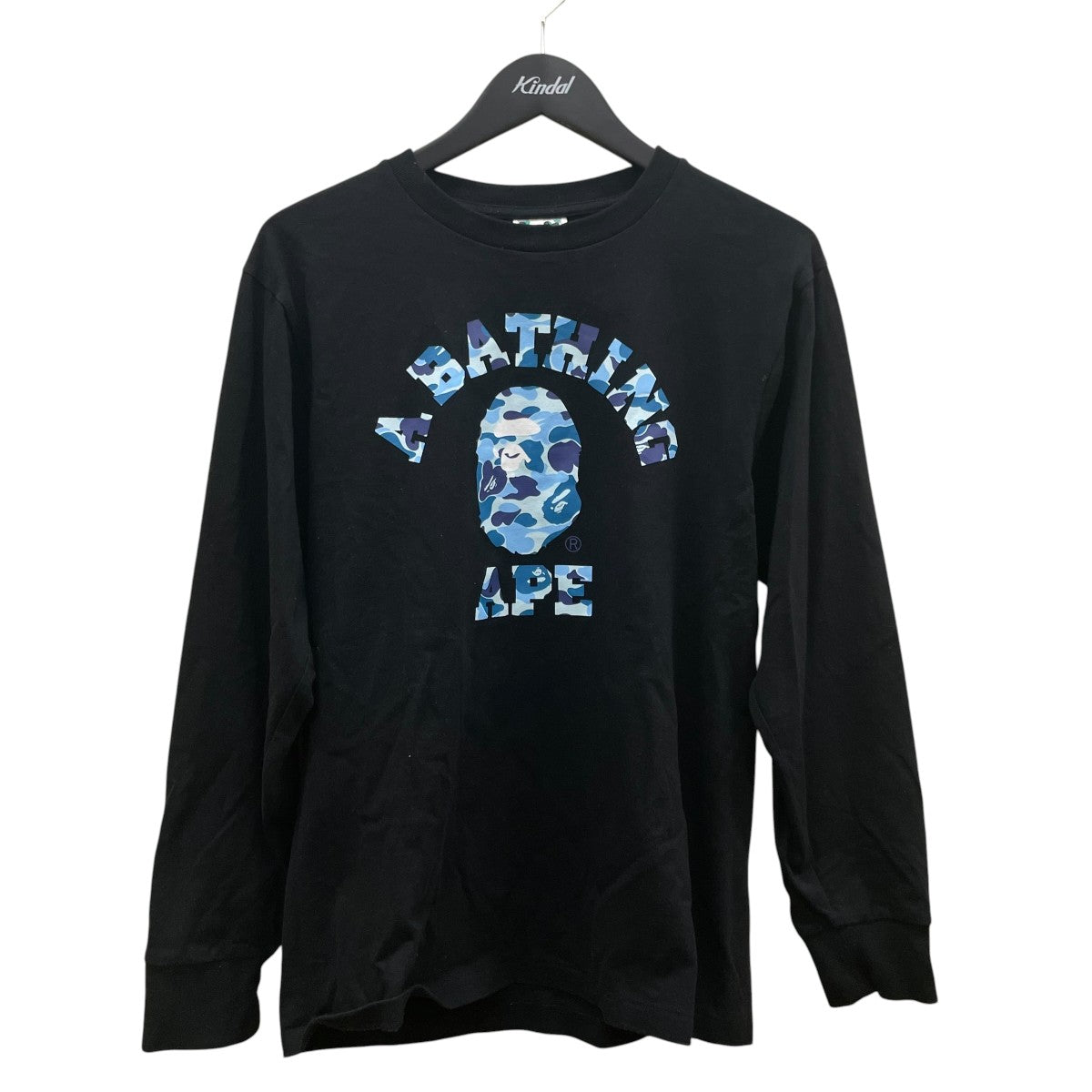 A BATHING APE ABC CAMO COLLEGE LS TEE長袖Tシャツ001LTL801005M 古着・中古-1枚目のアイテム画像