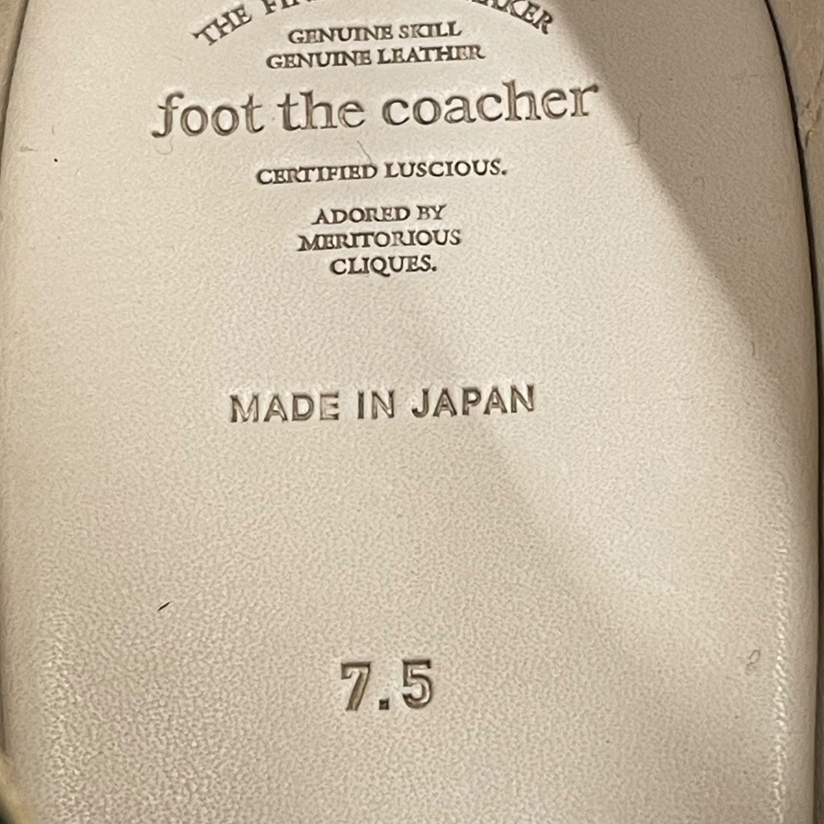 foot the coacher ELASTIC MOCCASINSレザーシューズ 古着・中古-6枚目のアイテム画像