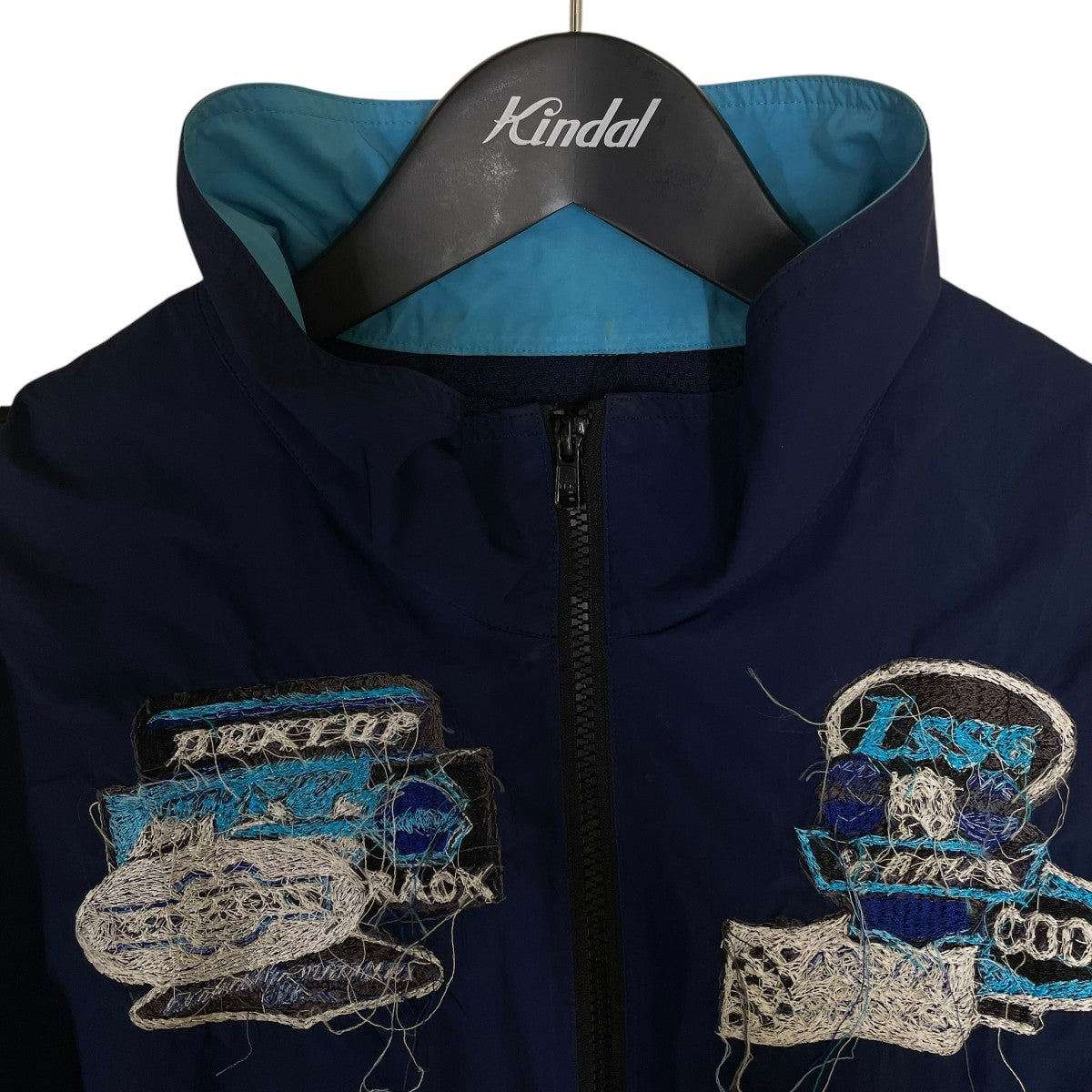 24SSA．I． PATCHES EMBRIDERY TRACK JACKET エーアイ パッチ エンブロイダリー トラックジャケット刺繍ワッペン ナイロンジャケット24SS06BL183
