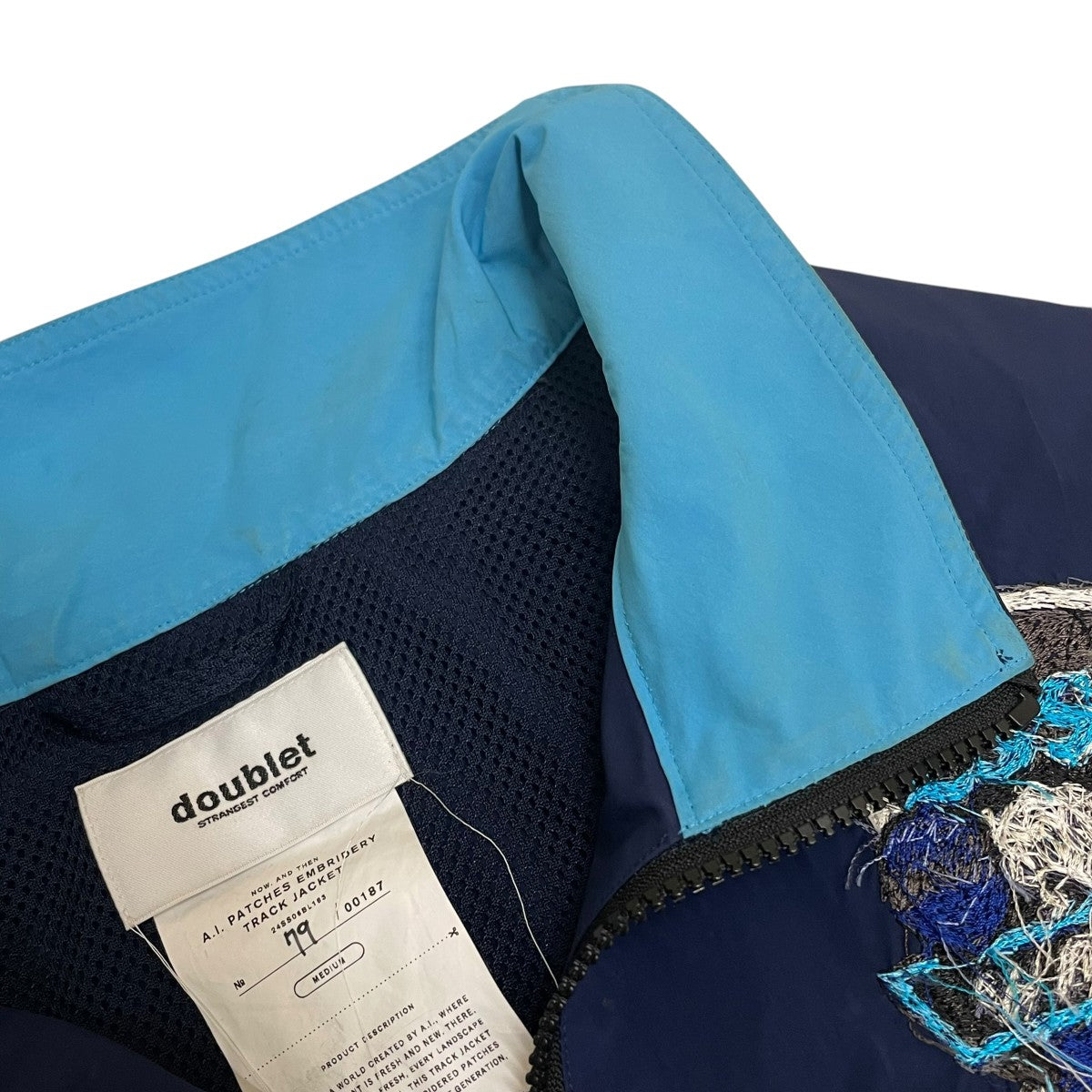 24SSA．I． PATCHES EMBRIDERY TRACK JACKET エーアイ パッチ エンブロイダリー トラックジャケット刺繍ワッペン ナイロンジャケット24SS06BL183