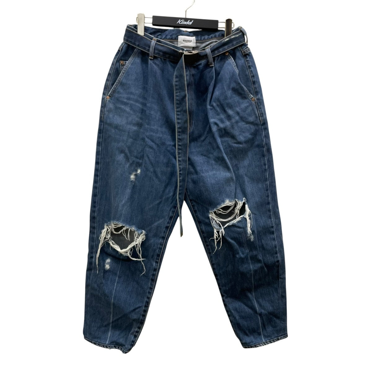 doublet DAMAGED SILK DENIM PANTSデニムパンツ21SS05PT146 古着・中古-1枚目のアイテム画像
