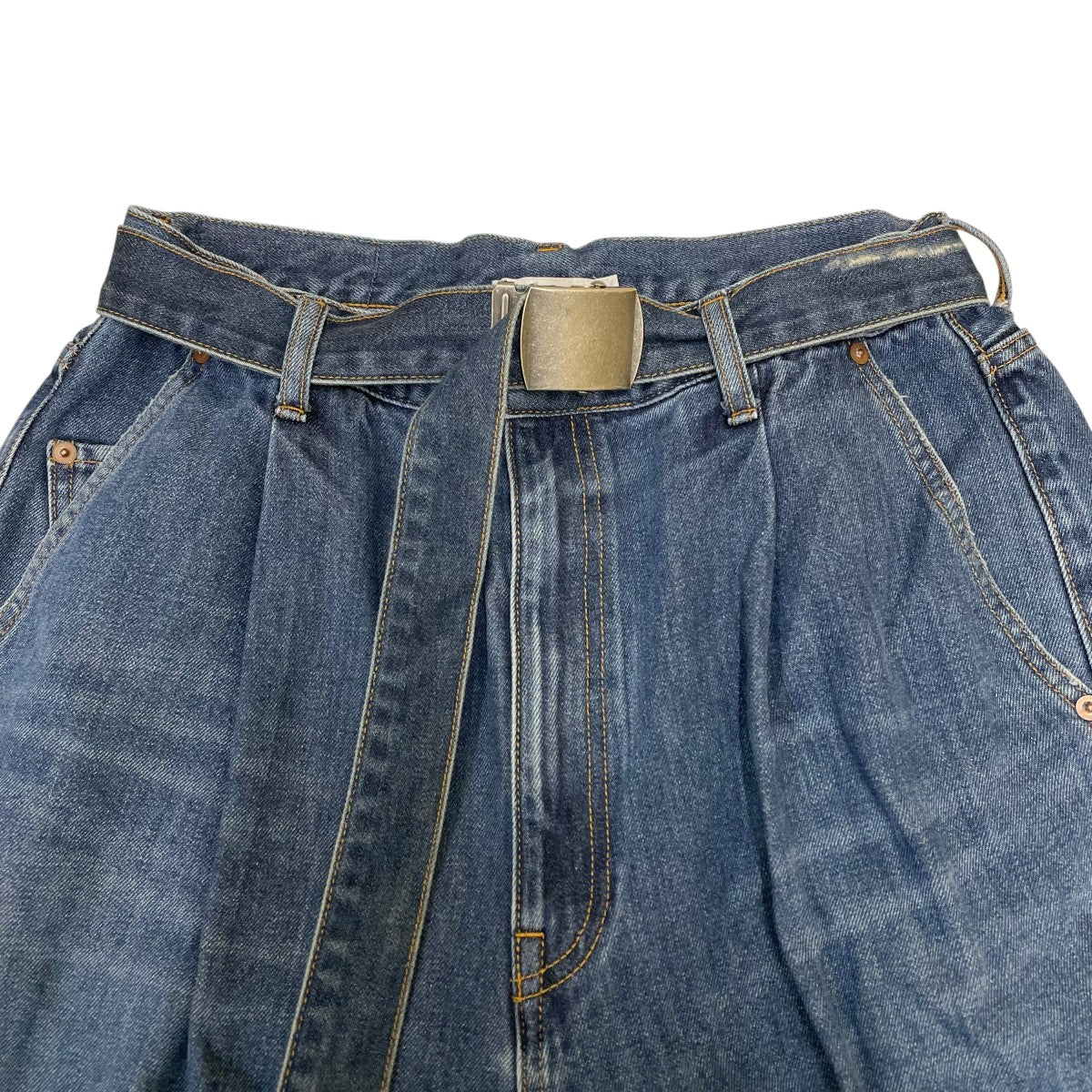 doublet DAMAGED SILK DENIM PANTSデニムパンツ21SS05PT146 古着・中古-3枚目のアイテム画像