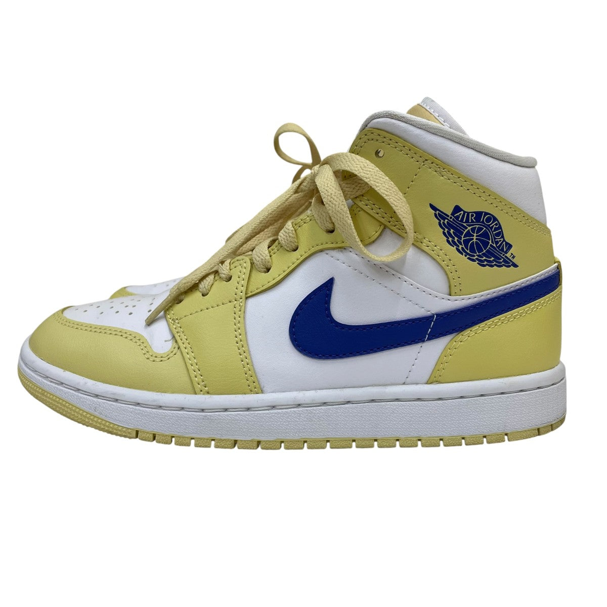 NIKE Women’s Air Jordan 1 Mid Lemon WashスニーカーBQ6472-701 古着・中古-2枚目のアイテム画像