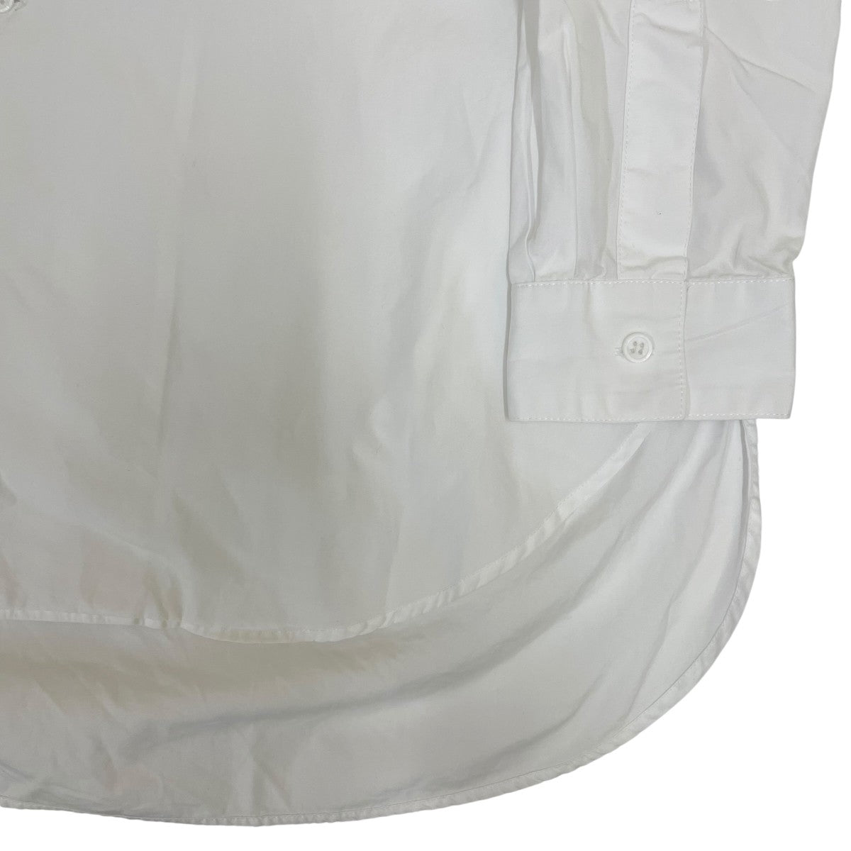 YOHJI YAMAMOTO SUIT BROAD CDH OPEN COLLAR SHIRTオープンカラー 長袖シャツ コットンシャツHC B91 050 古着・中古-4枚目のアイテム画像