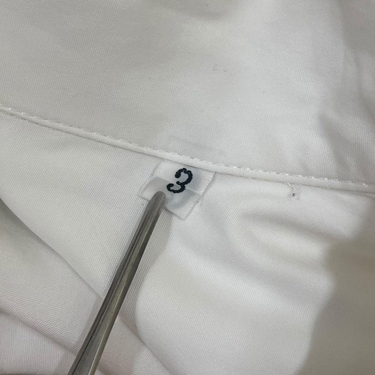 YOHJI YAMAMOTO SUIT BROAD CDH OPEN COLLAR SHIRTオープンカラー 長袖シャツ コットンシャツHC B91 050 古着・中古-6枚目のアイテム画像