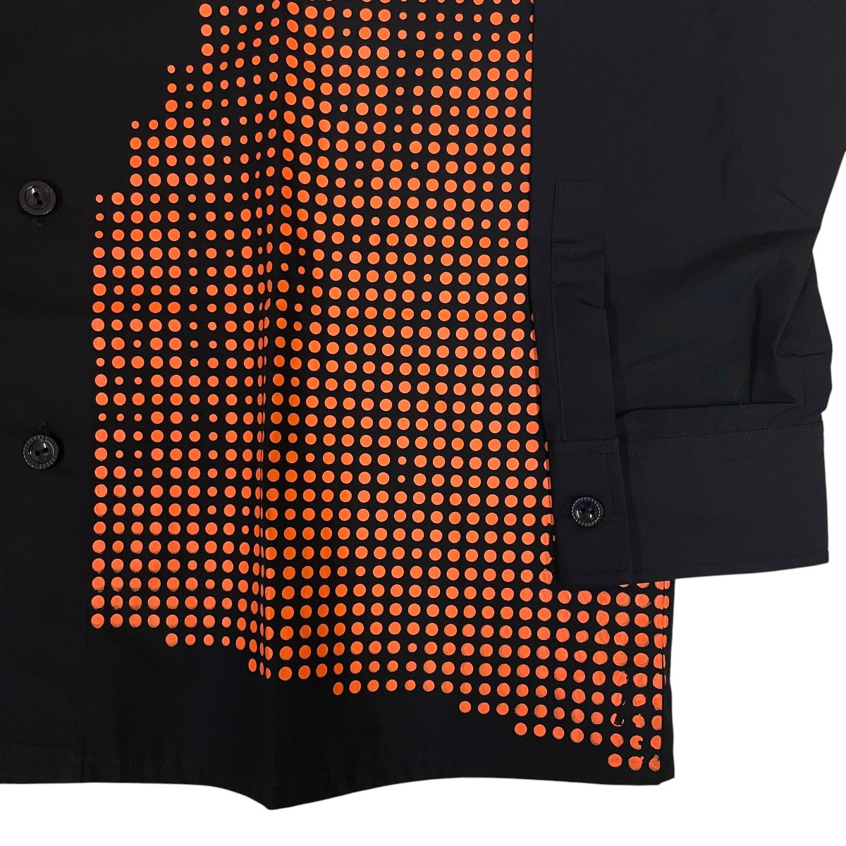 BIO OVERPRINTRD SHIRTドット柄 プリント 長袖シャツ コットンシャツ25S4T02 古着・中古-4枚目のアイテム画像