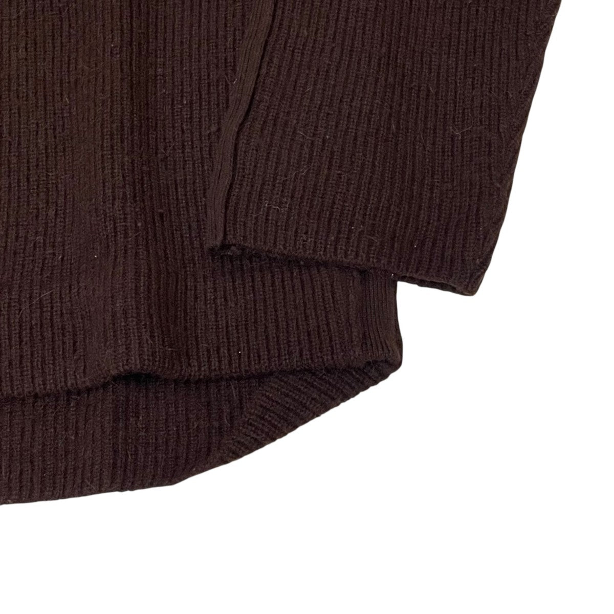 YOKE ALPACA WOOL CARDIGAN RIB STITCH KNITクルーネックニットYK19AW0065S 古着・中古-4枚目のアイテム画像
