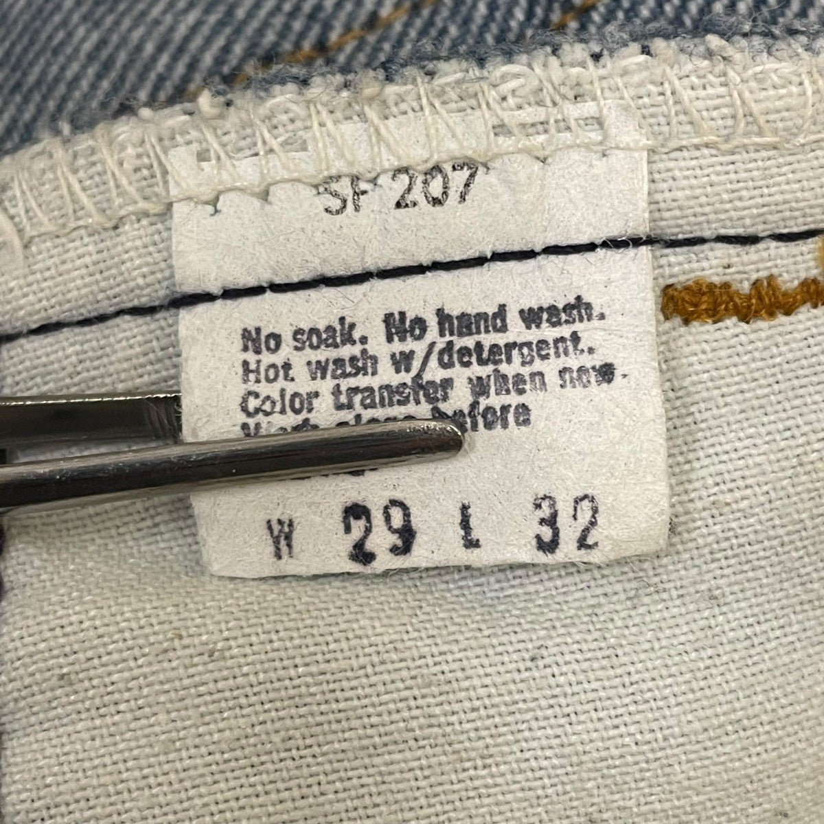 LEVI’S 1タックデニムパンツ 古着・中古-6枚目のアイテム画像