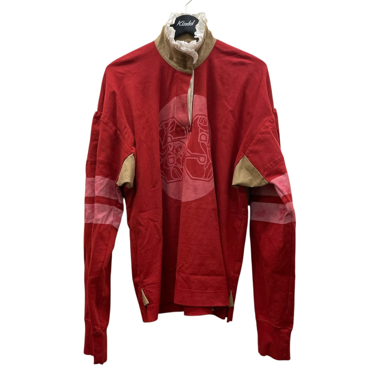 Vivienne Westwood フリルネック ラガーシャツ 長袖シャツ コットンロングスリーブ16-12-311010 古着・中古-1枚目のアイテム画像