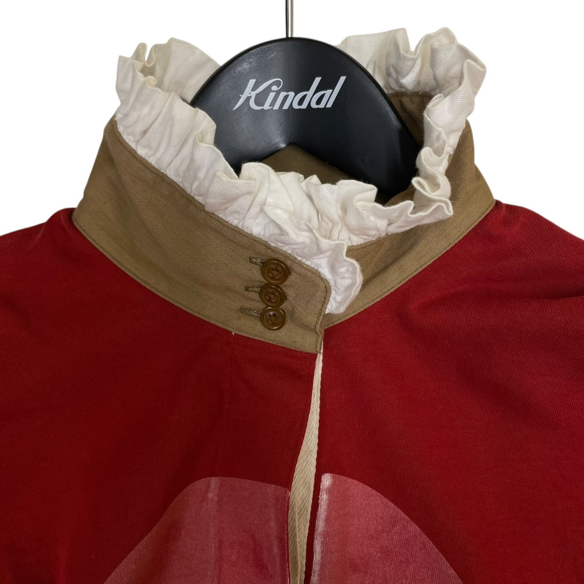 Vivienne Westwood フリルネック ラガーシャツ 長袖シャツ コットンロングスリーブ16-12-311010 古着・中古-3枚目のアイテム画像