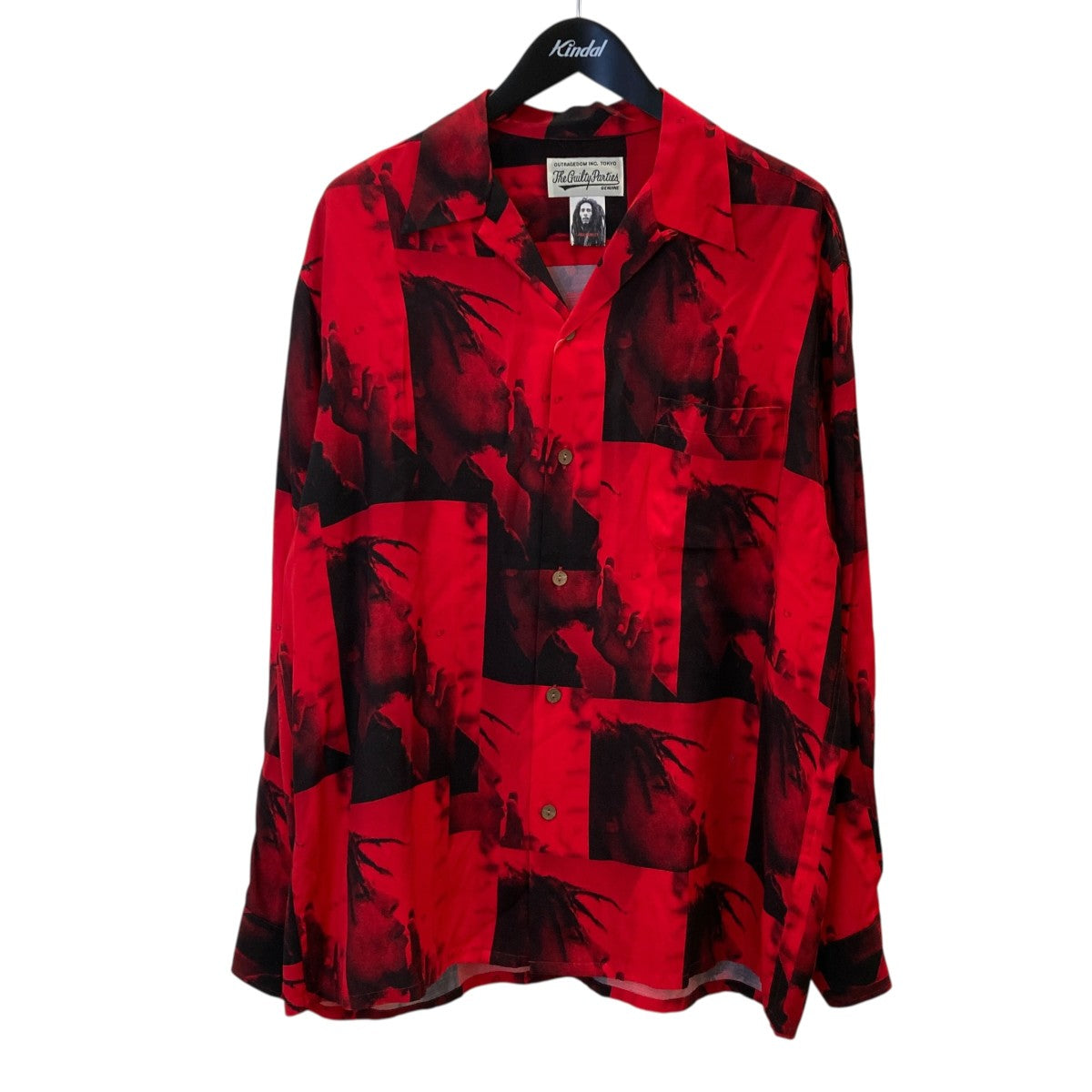 WACKO MARIA BOB MARLEY HAWAIIAN SHIRT L S長袖シャツ 古着・中古-1枚目のアイテム画像