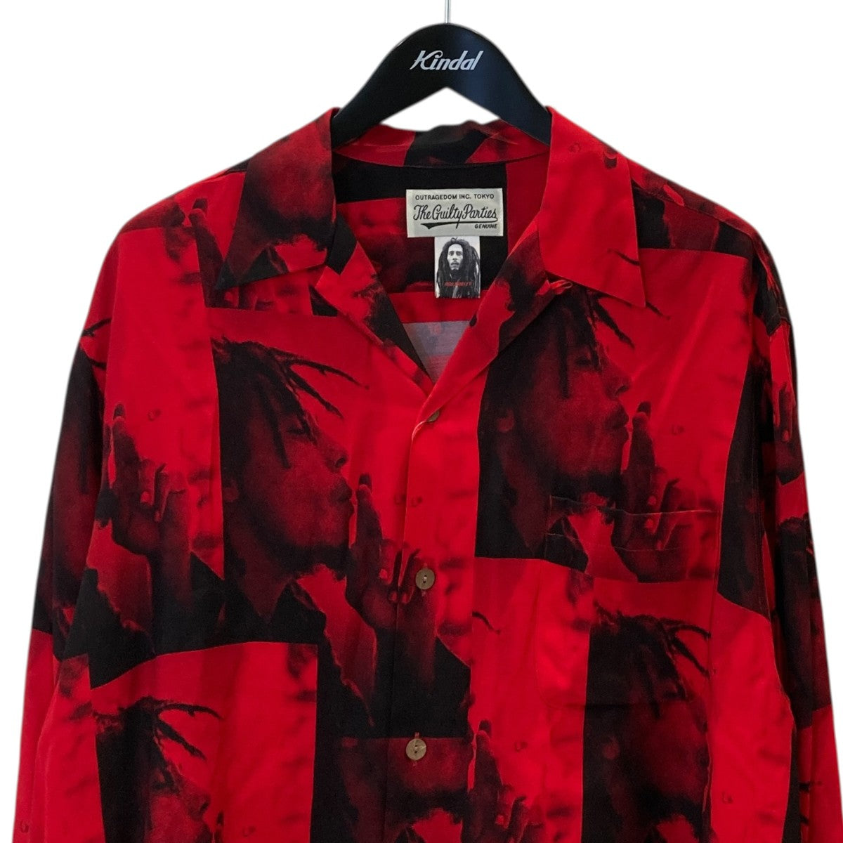 WACKO MARIA BOB MARLEY HAWAIIAN SHIRT L S長袖シャツ 古着・中古-2枚目のアイテム画像