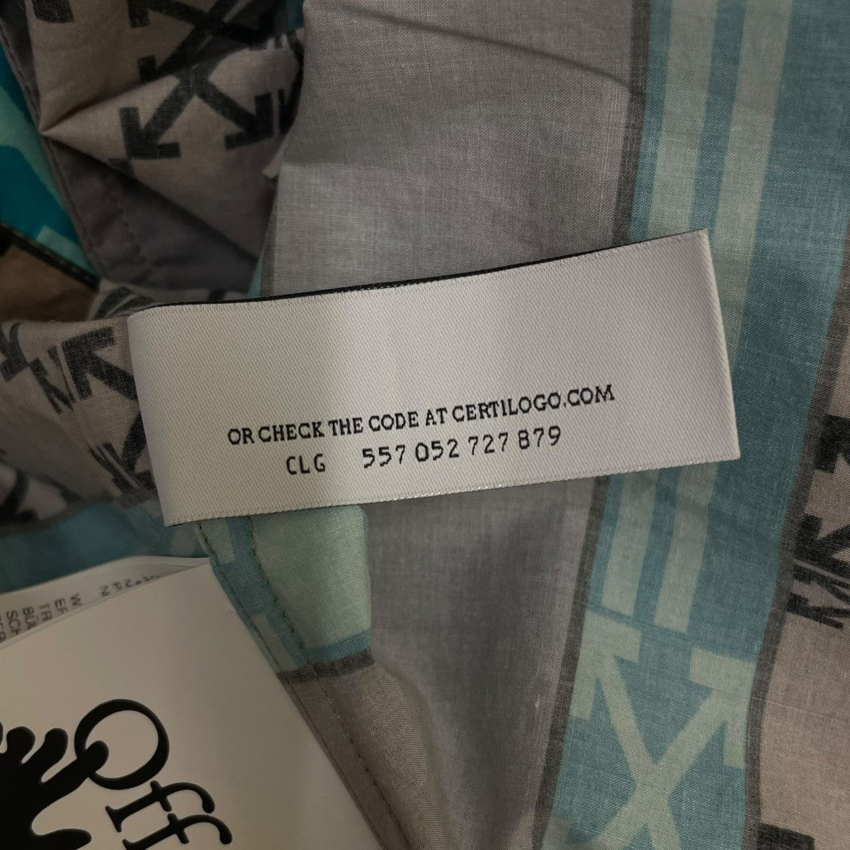 OFFWHITE 総柄 プリント 半袖シャツ コットンシャツOMGA196S22FAB004 古着・中古-5枚目のアイテム画像