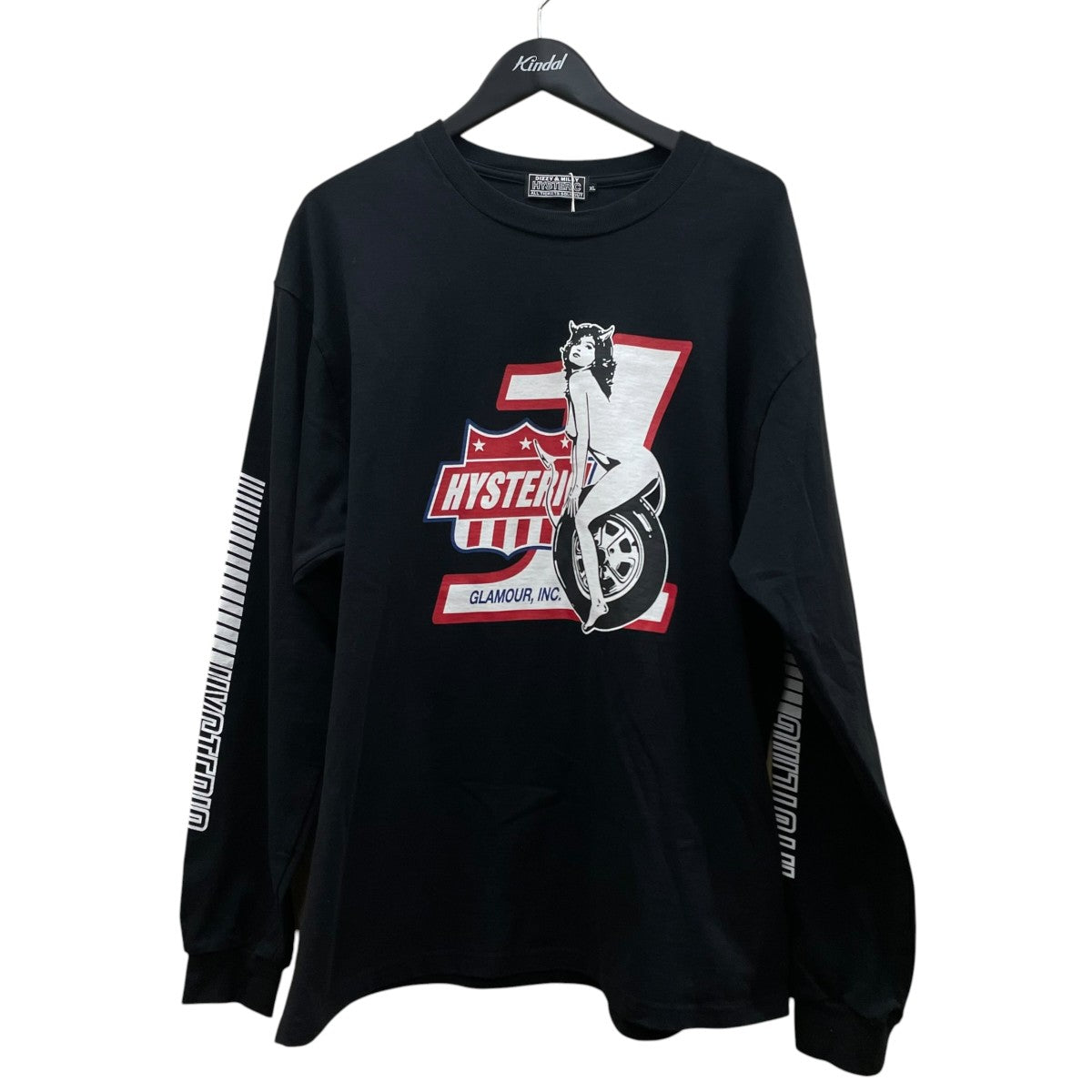 Hysteric Glamour HG．INC． Tシャツヒスガール プリント 長袖Tシャツ コットンTシャツ ロングスリーブカットソー02251CL06 古着・中古-1枚目のアイテム画像