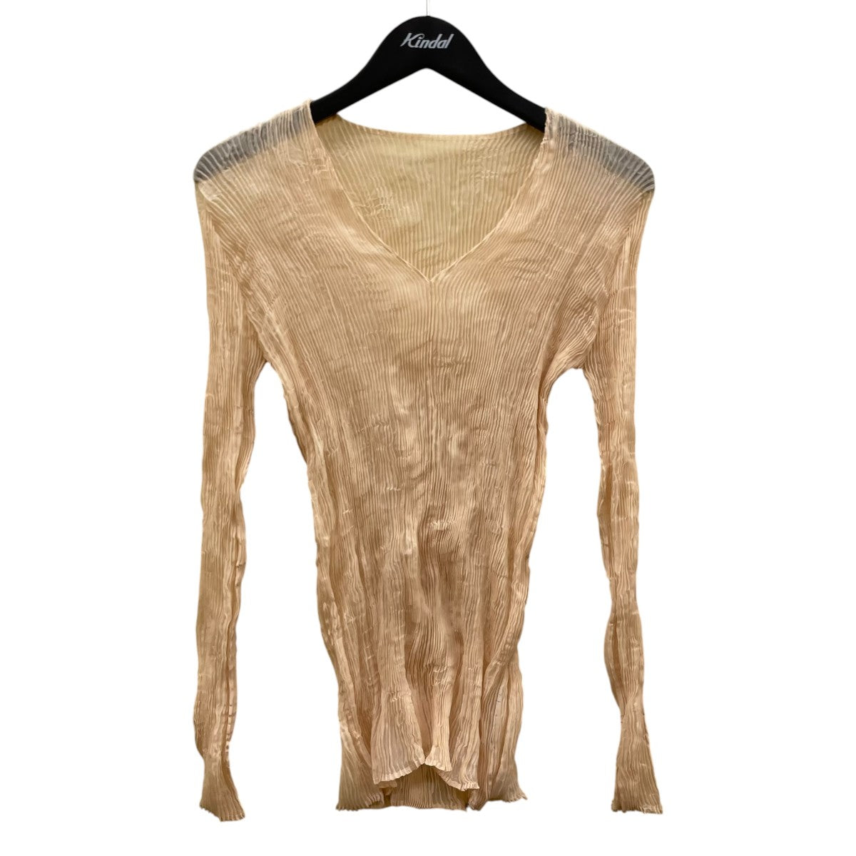 ISSEY MIYAKE CHIFFON TWIST 1Vネック長袖カットソーIM61FJ413 古着・中古-1枚目のアイテム画像