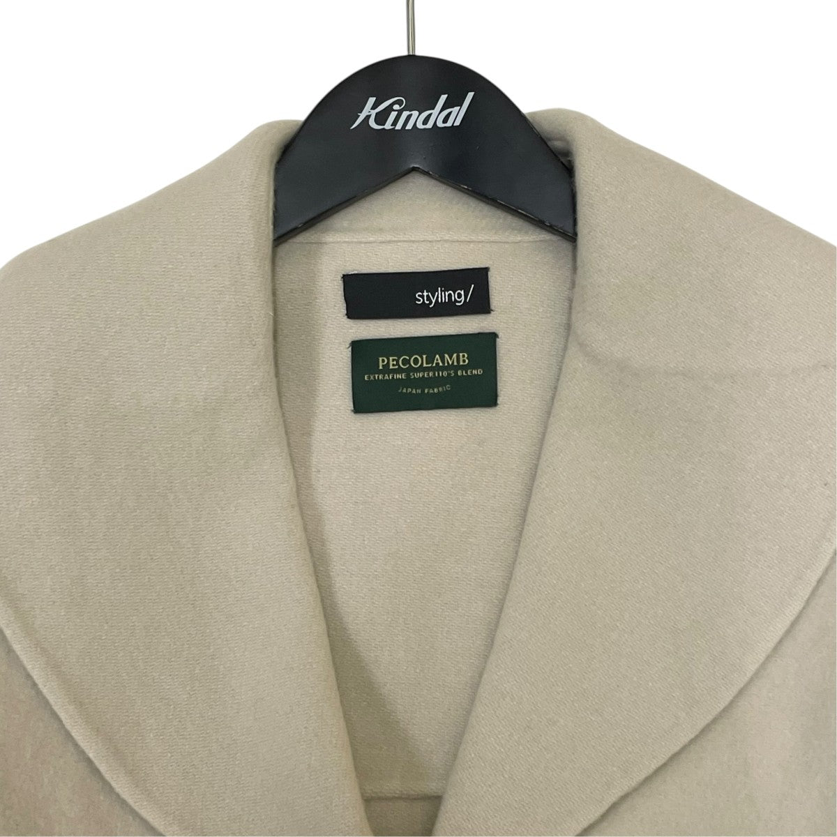 styling／ コクーンノースリーブリバーコートノースリーブコート16WFC225010 古着・中古-3枚目のアイテム画像