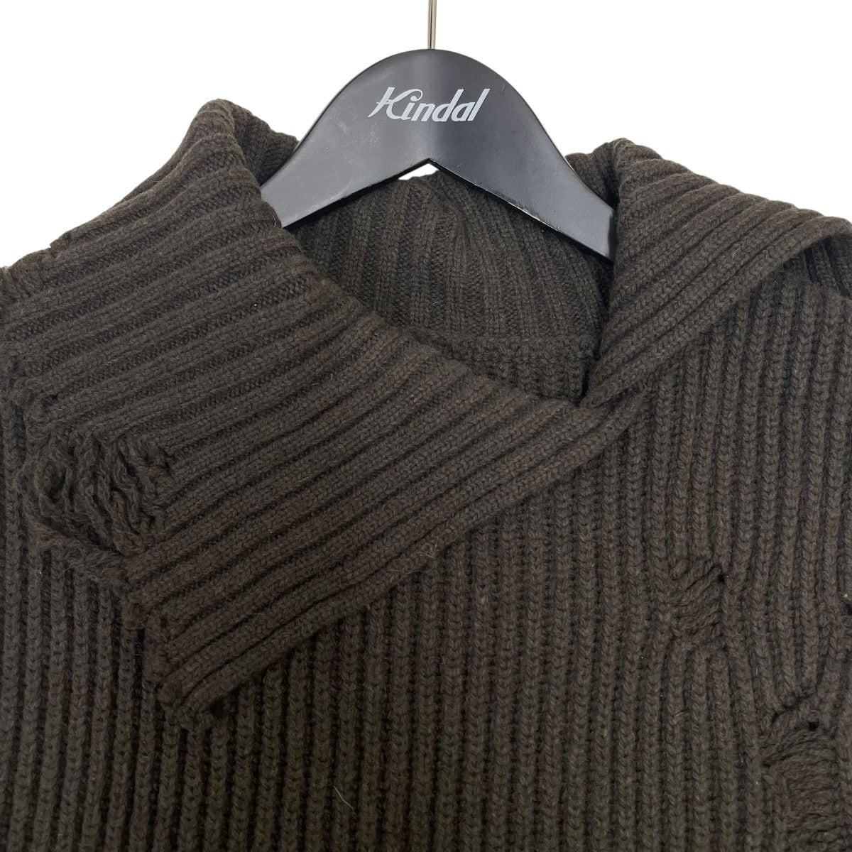 LAMB WOOL DAMAGED KNIT VESTニットベストYO-A14-198