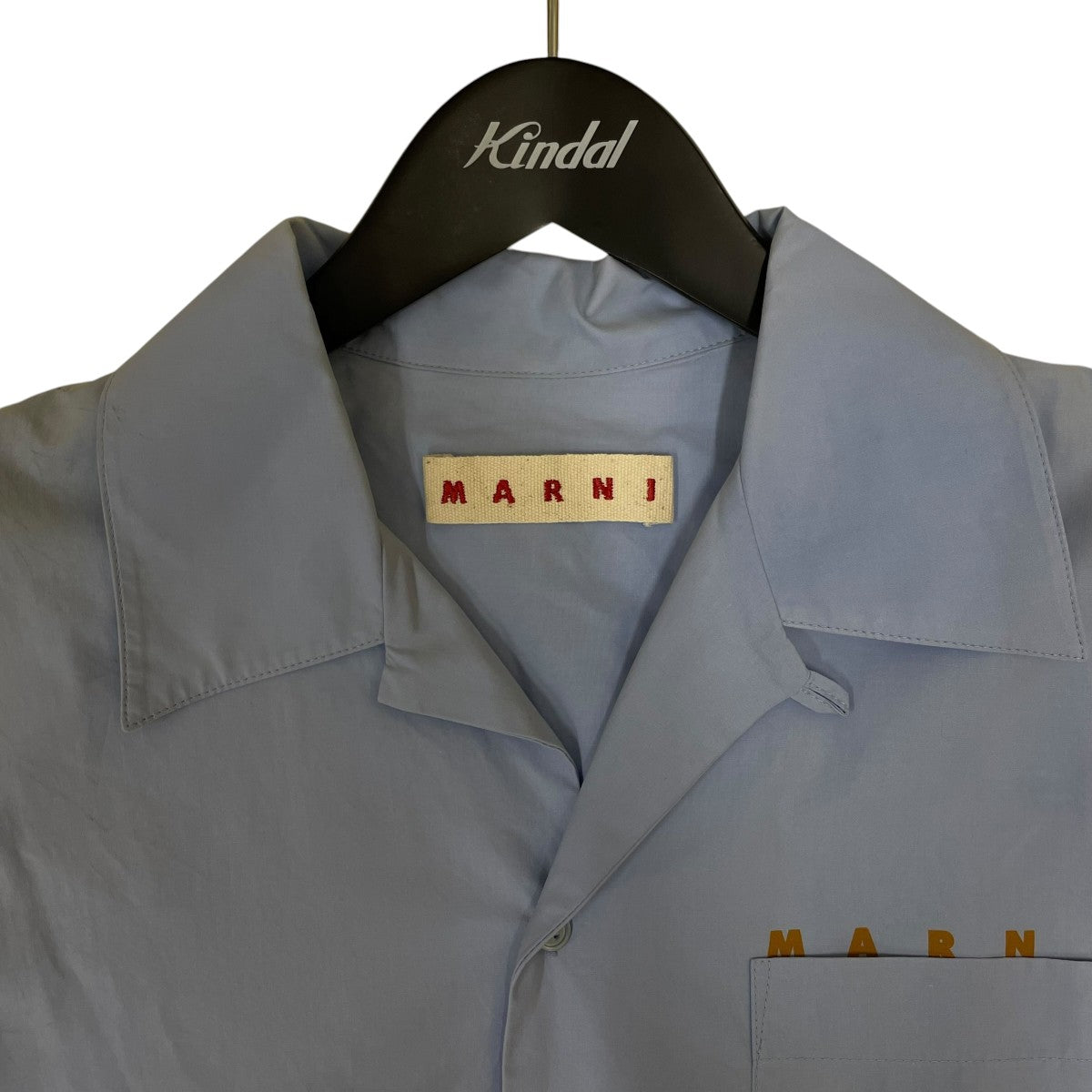 MARNI オープンカラー ボーリングシャツ 半袖シャツ ロゴプリント 無地CUMU0213P0 古着・中古-3枚目のアイテム画像