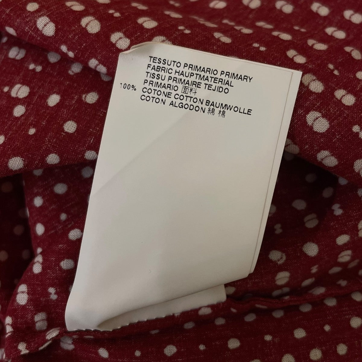Maison Margiela 14AWスリム総柄 ドット柄 長袖シャツ コットンシャツS50DL0241 古着・中古-6枚目のアイテム画像