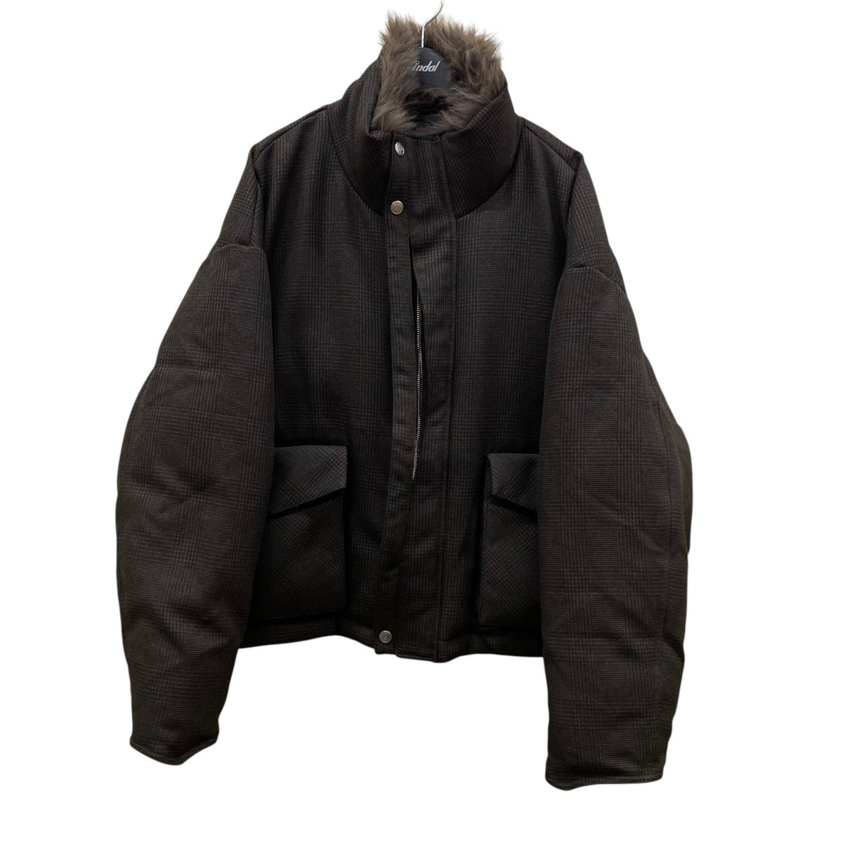 NULLUS 24AWBROWN COLLAR FUR DOWN JACKETダウンジャケットNUAW24JAC008-BRN 古着・中古-1枚目のアイテム画像