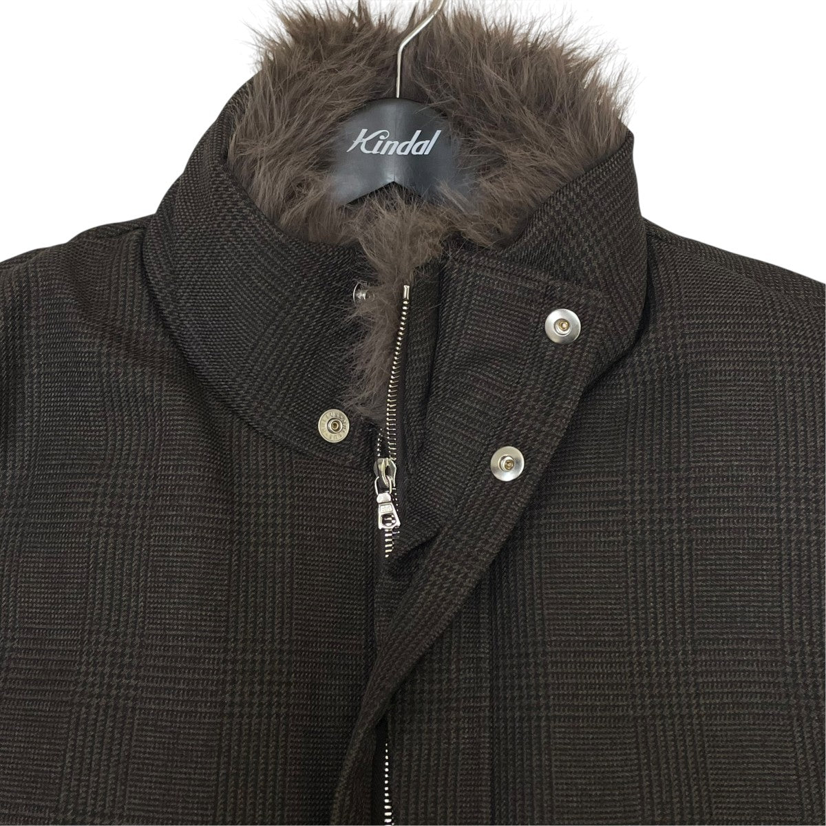 NULLUS 24AWBROWN COLLAR FUR DOWN JACKETダウンジャケットNUAW24JAC008-BRN 古着・中古-3枚目のアイテム画像