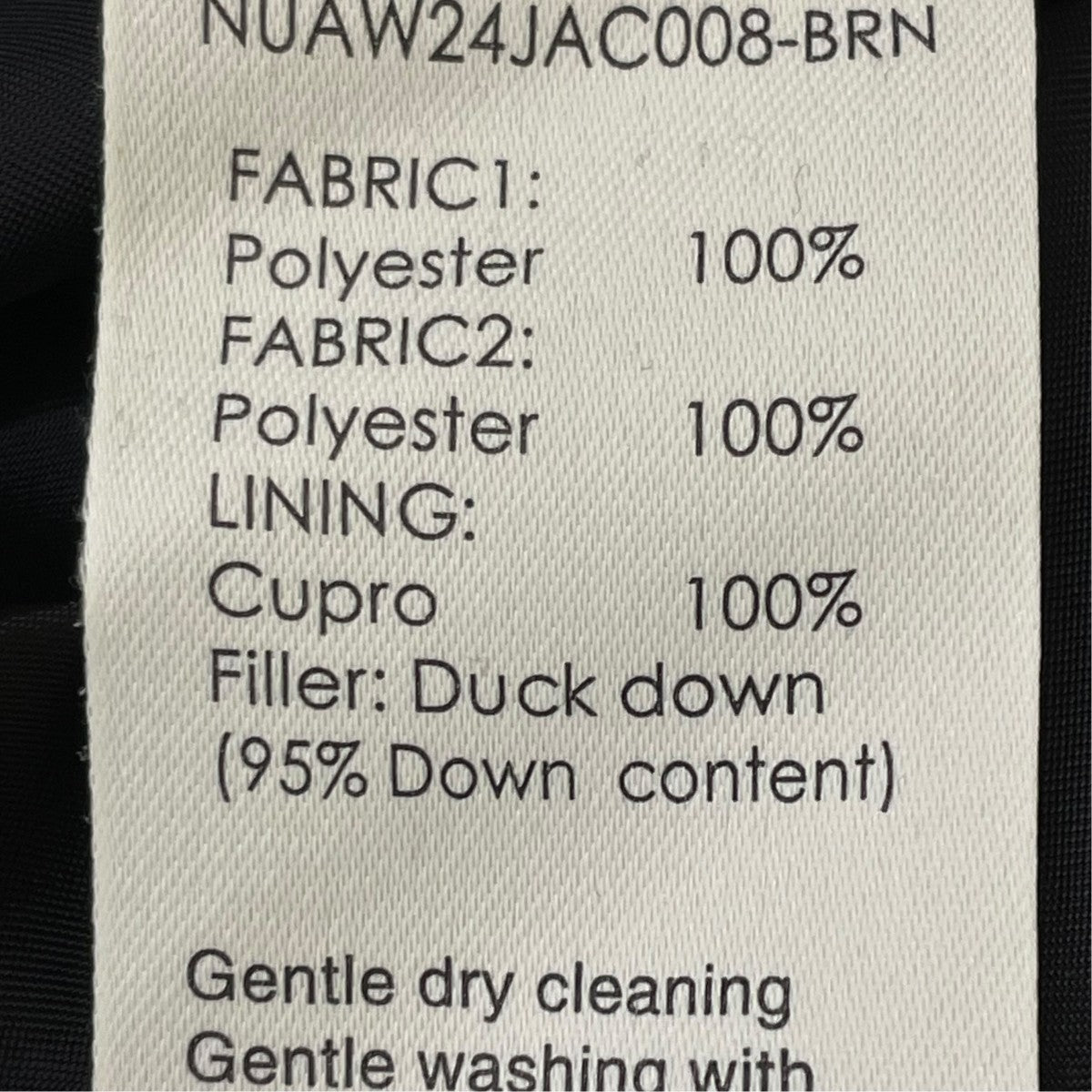 NULLUS 24AWBROWN COLLAR FUR DOWN JACKETダウンジャケットNUAW24JAC008-BRN 古着・中古-6枚目のアイテム画像