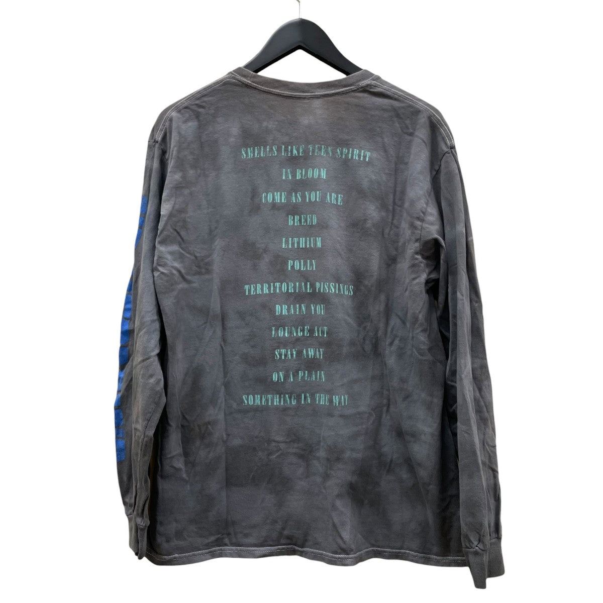 NIRVANA グラフィック プリント コットン 長袖Tシャツ ロングスリーブTシャツ 古着・中古-2枚目のアイテム画像