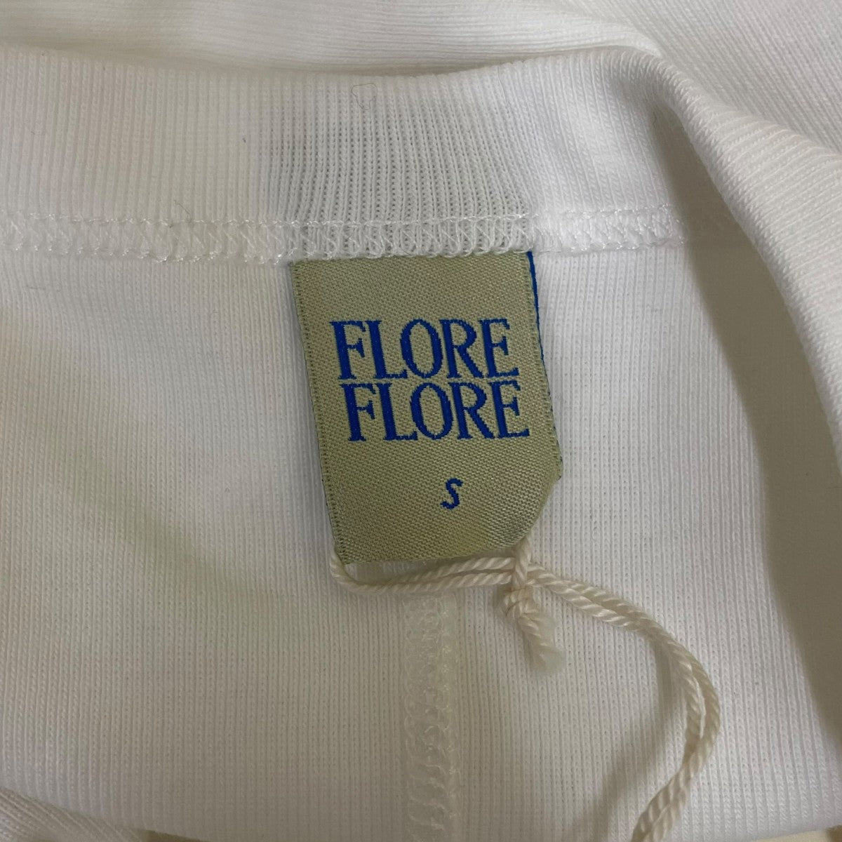 FLORE FLORE CAR TEE無地 ショート丈 半袖Tシャツ コットンTシャツ 古着・中古-5枚目のアイテム画像