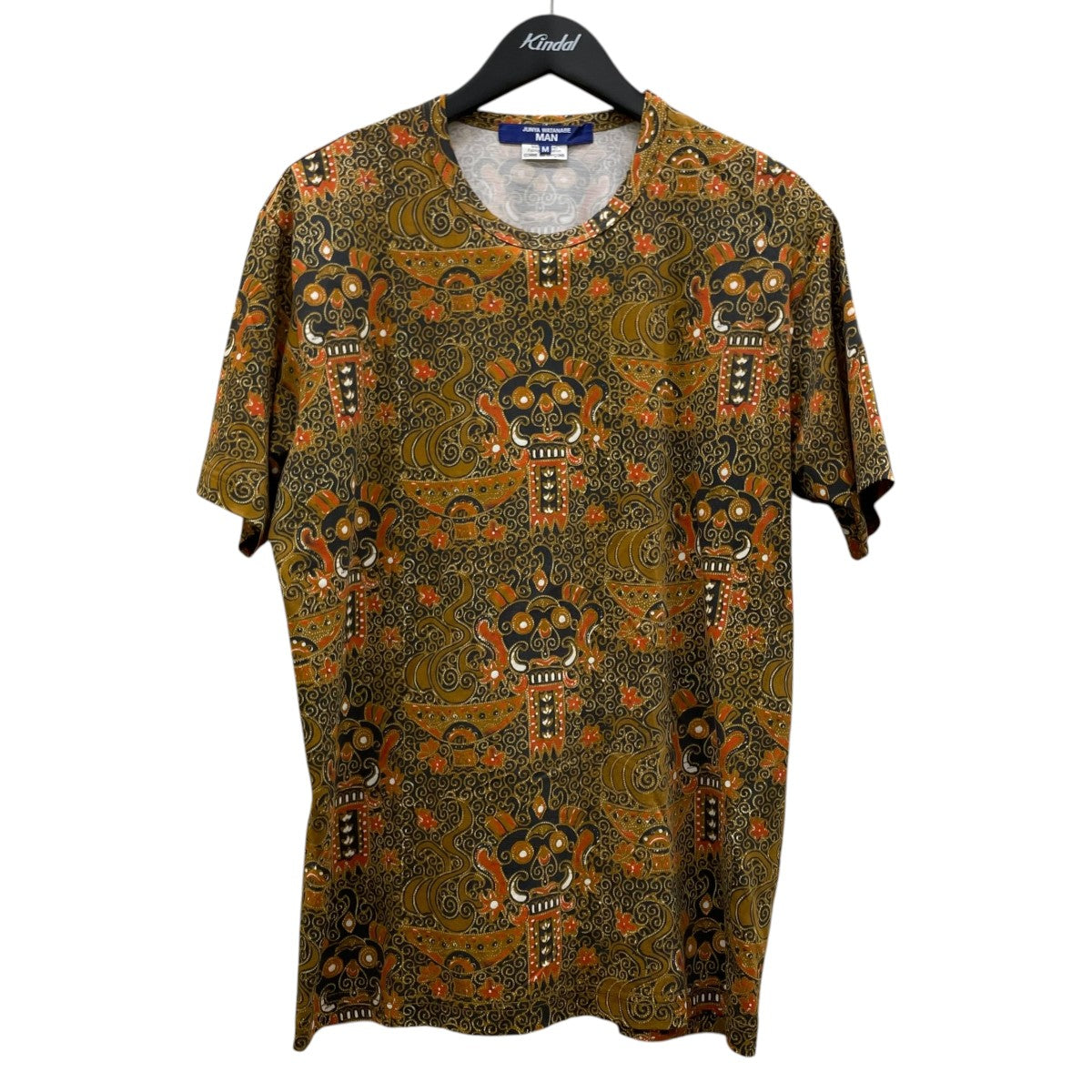 JUNYA WATANABE MAN ペイズリー柄 総柄 プリント 半袖Tシャツ コットンTシャツWI T028 古着・中古-1枚目のアイテム画像