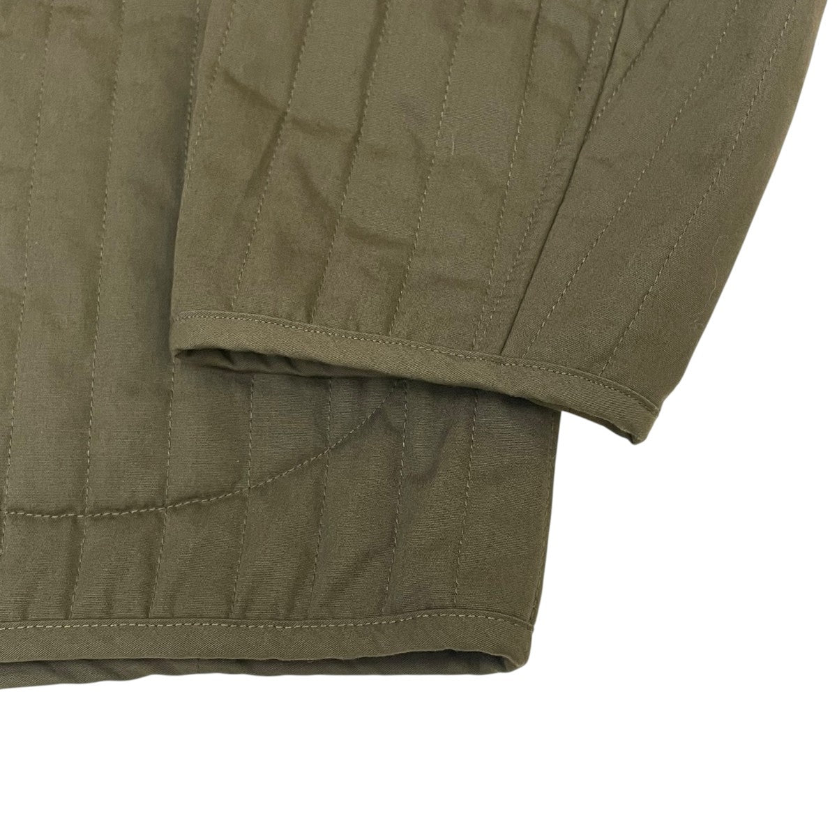 ARMY TWILL キルティング ノーカラーコート 古着・中古-4枚目のアイテム画像