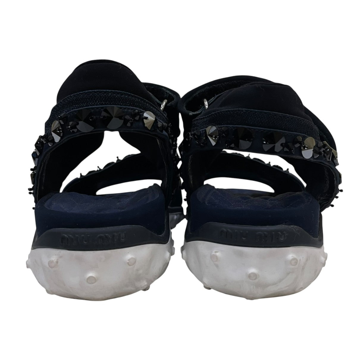 MIU MIU ビジュー付き ラインストーン スタッズ スポーツサンダル 古着・中古-3枚目のアイテム画像