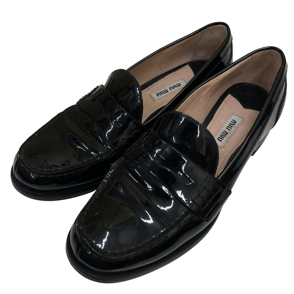 MIU MIU エナメルローファー 古着・中古-1枚目のアイテム画像