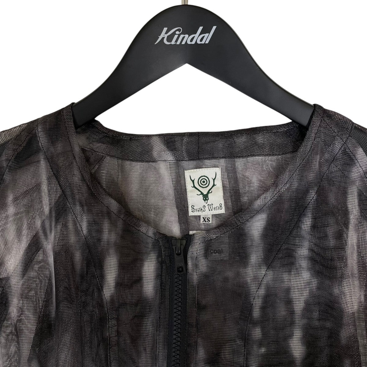 south2 west8 Bush Hoodie S Polyester総柄 メッシュ ジップパーカーEJ933 古着・中古-3枚目のアイテム画像