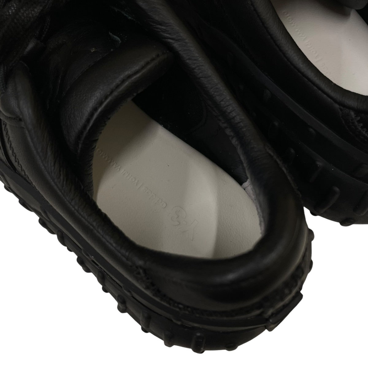 GR．1Pブラックレザー 厚底 ローカットスニーカーFZ6392