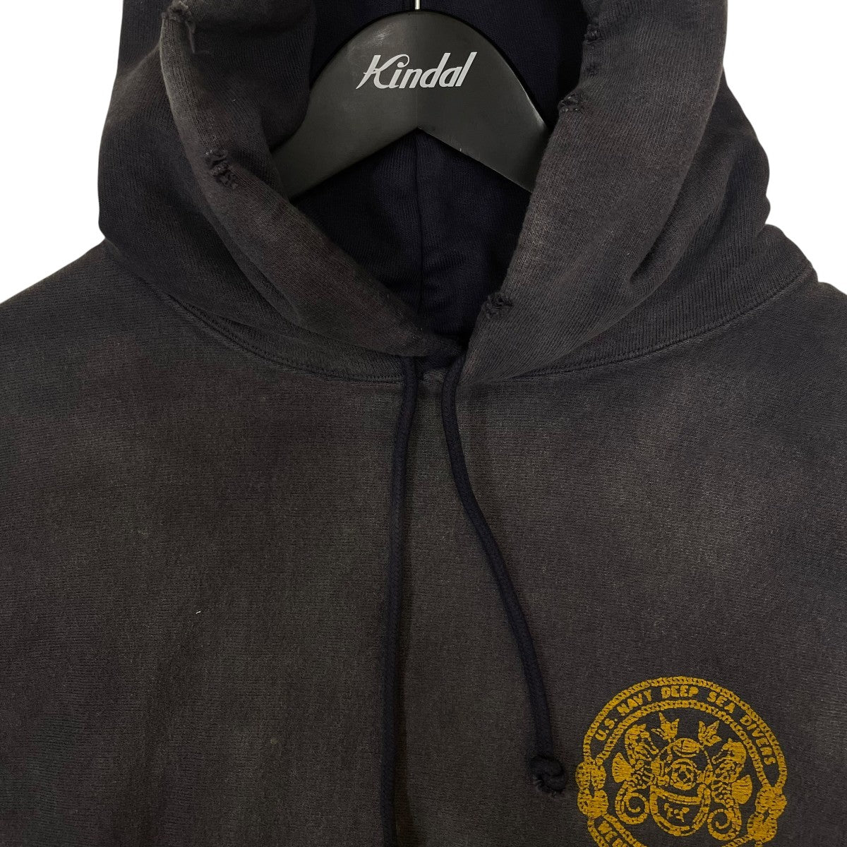 US NAVY SEALAB HOODIEダメージ加工 コットン スウェット オーバーサイズ プルオーバーフーディー