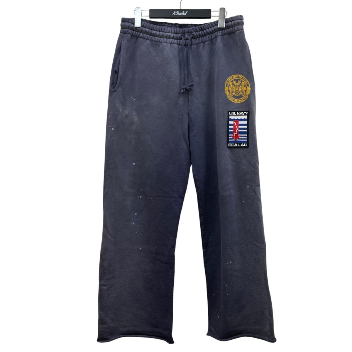 US NAVY SEALAB SWEAT PT AGINGペイント加工 スウェットパンツ