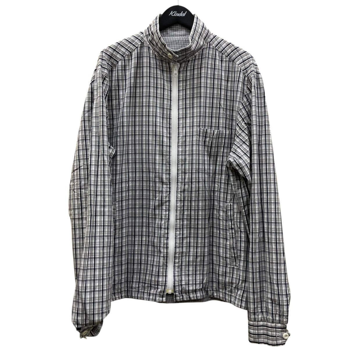 stussy コットン ロゴ刺繍 チェック柄 リバーシブルジャケット 古着・中古-3枚目のアイテム画像