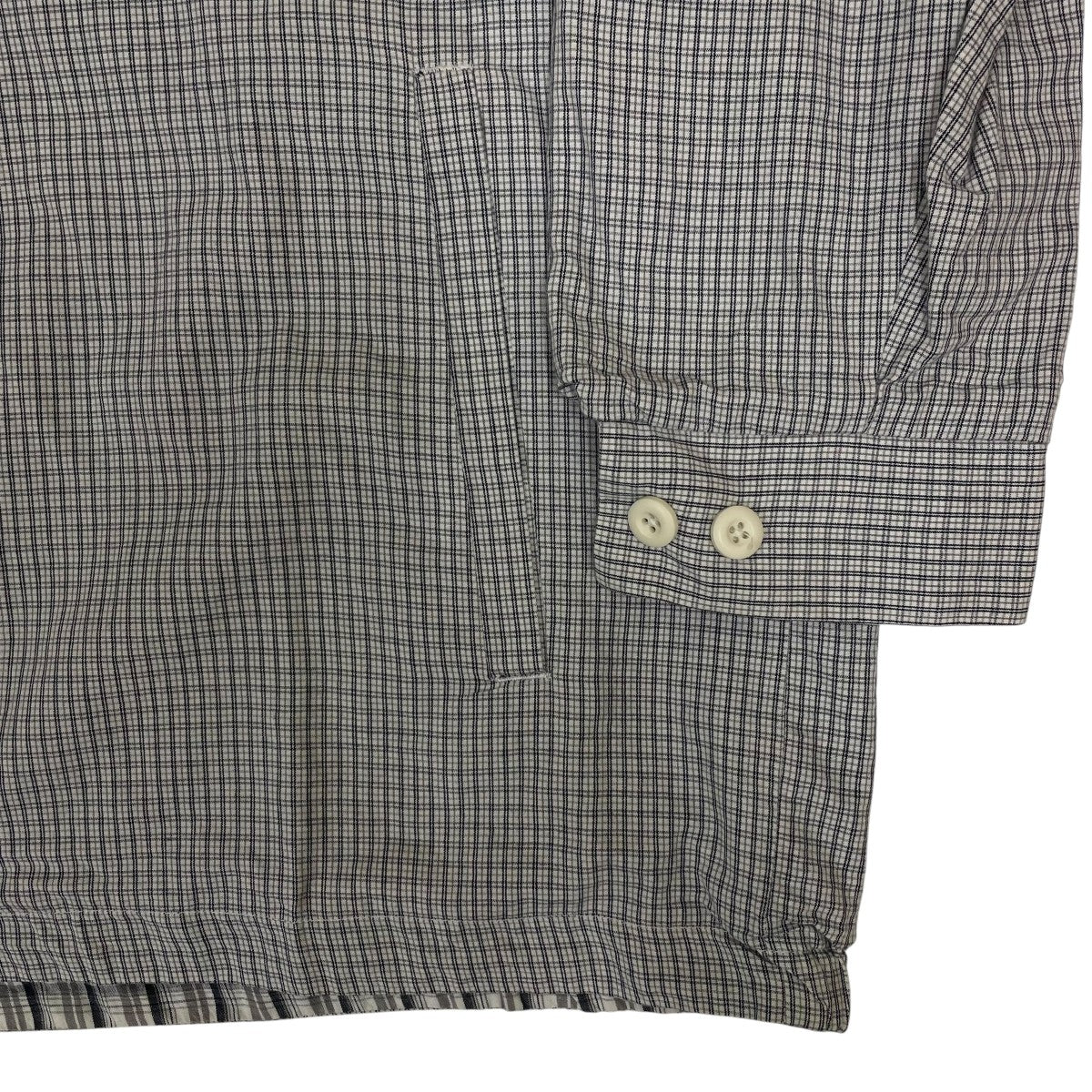 stussy コットン ロゴ刺繍 チェック柄 リバーシブルジャケット 古着・中古-5枚目のアイテム画像