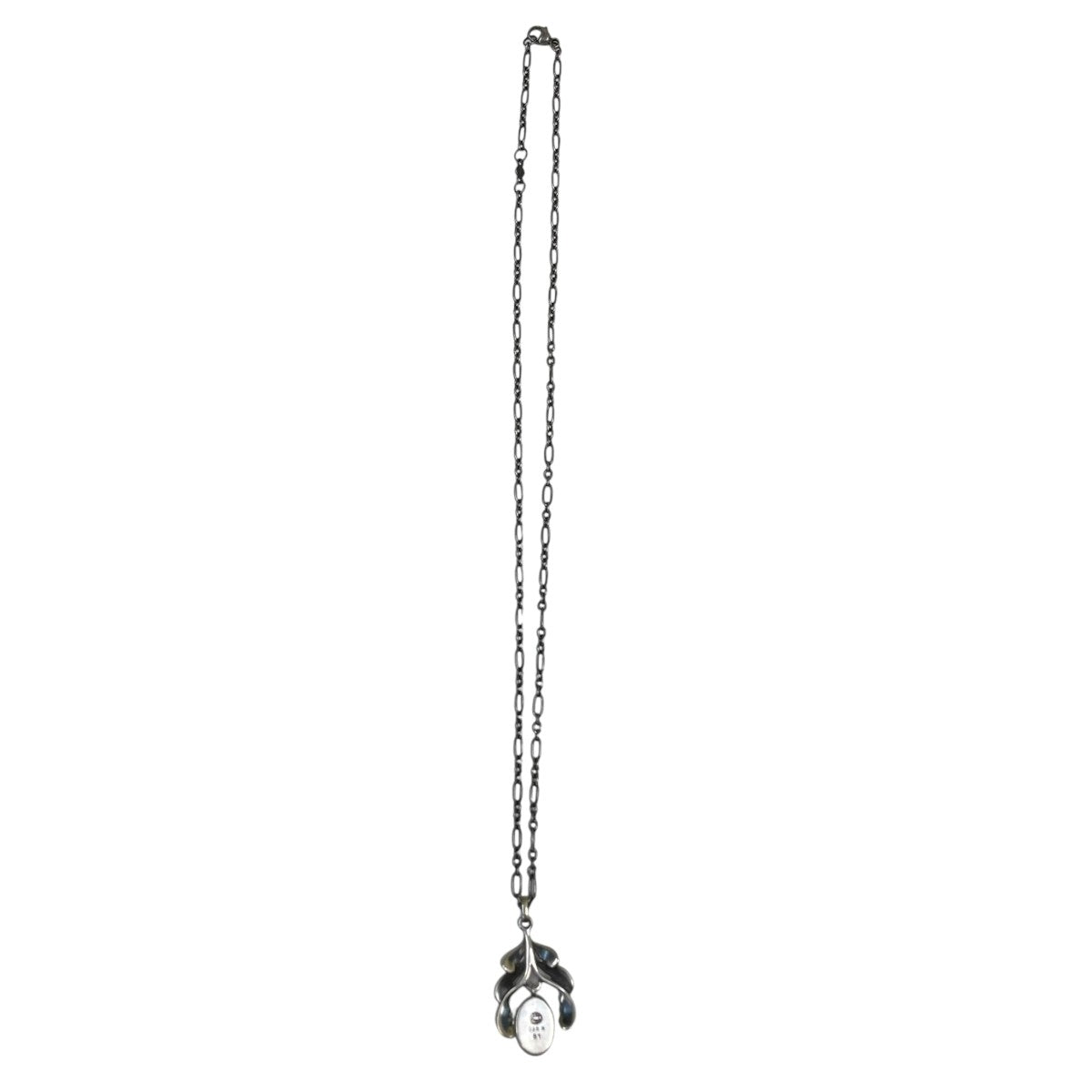 Georg Jensen グリーンアゲイトスターリングシルバー ヘリテージコレクション ネックレス 古着・中古-3枚目のアイテム画像
