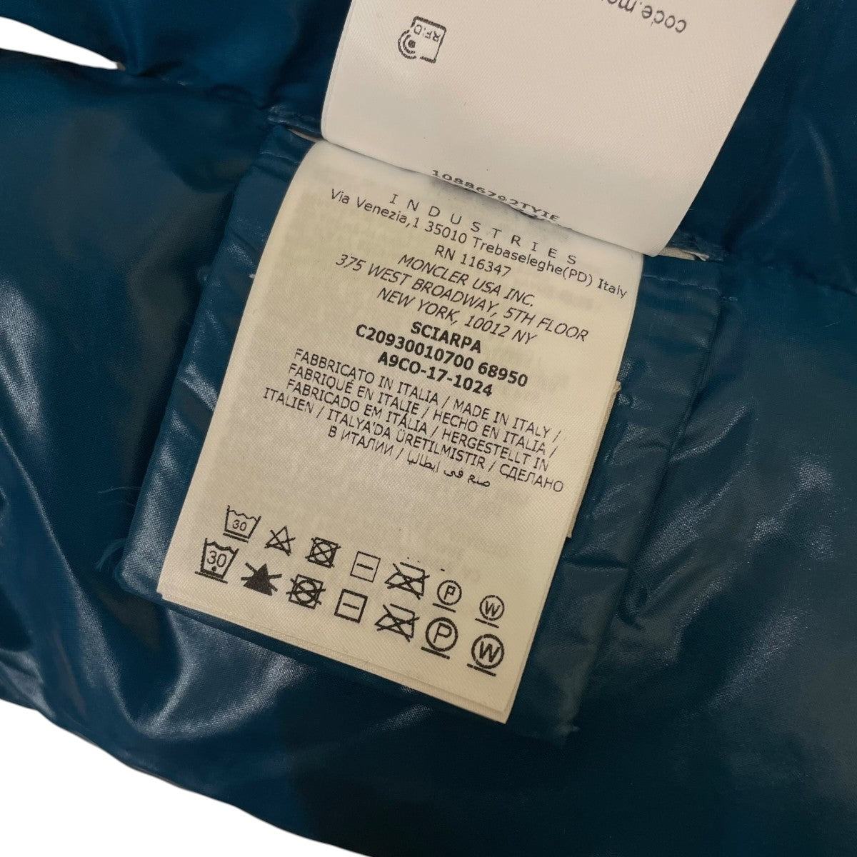 MONCLER 17AWSCIARPAマフラーA9CO-17-1024 古着・中古-5枚目のアイテム画像