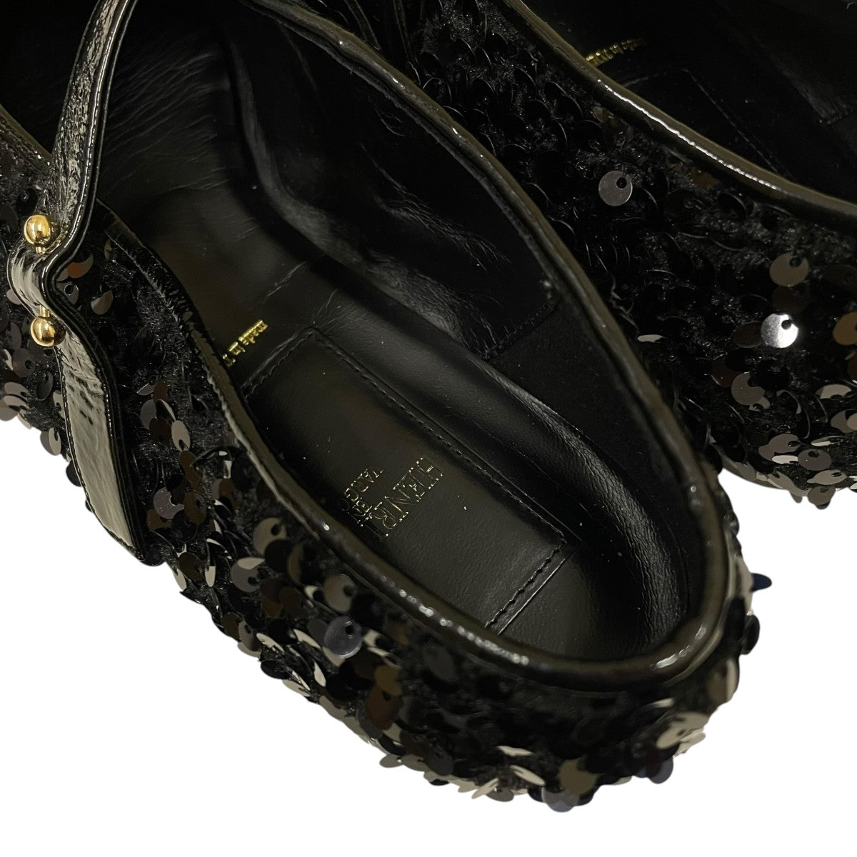 HENRI EN VARGO MATHILDE スパンコールメリージェーンパンプス バレエシューズ フラットシューズ242105 古着・中古-5枚目のアイテム画像