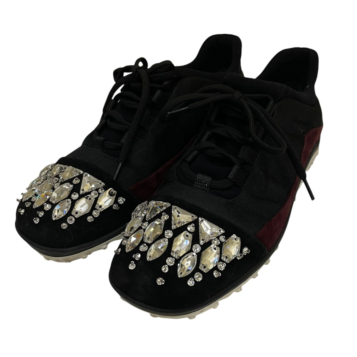 MIU MIU クリスタルビジュースニーカーローカットスニーカー 古着・中古-1枚目のアイテム画像