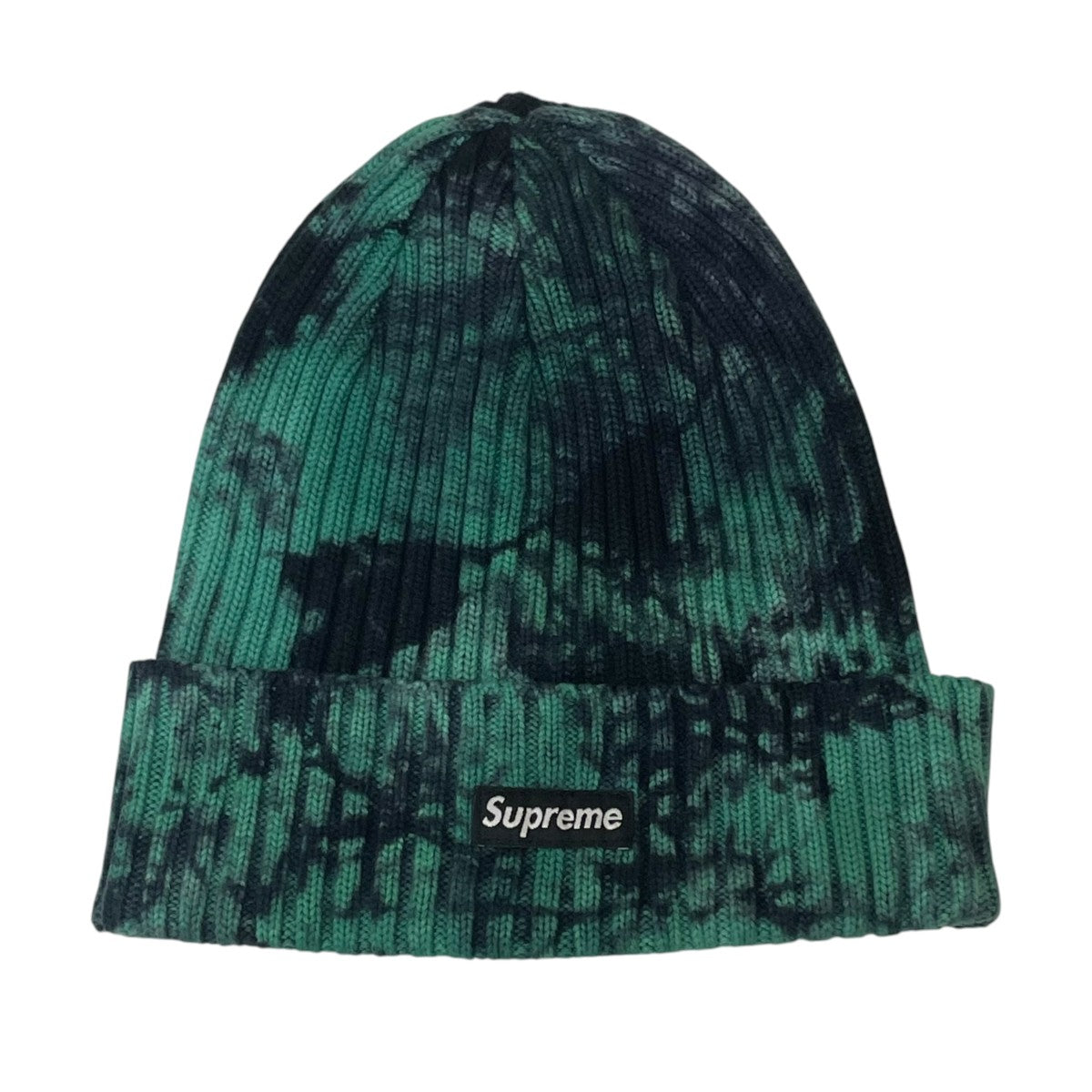 Supreme Overdyed Beanie Splatterニットキャップ 古着・中古-1枚目のアイテム画像