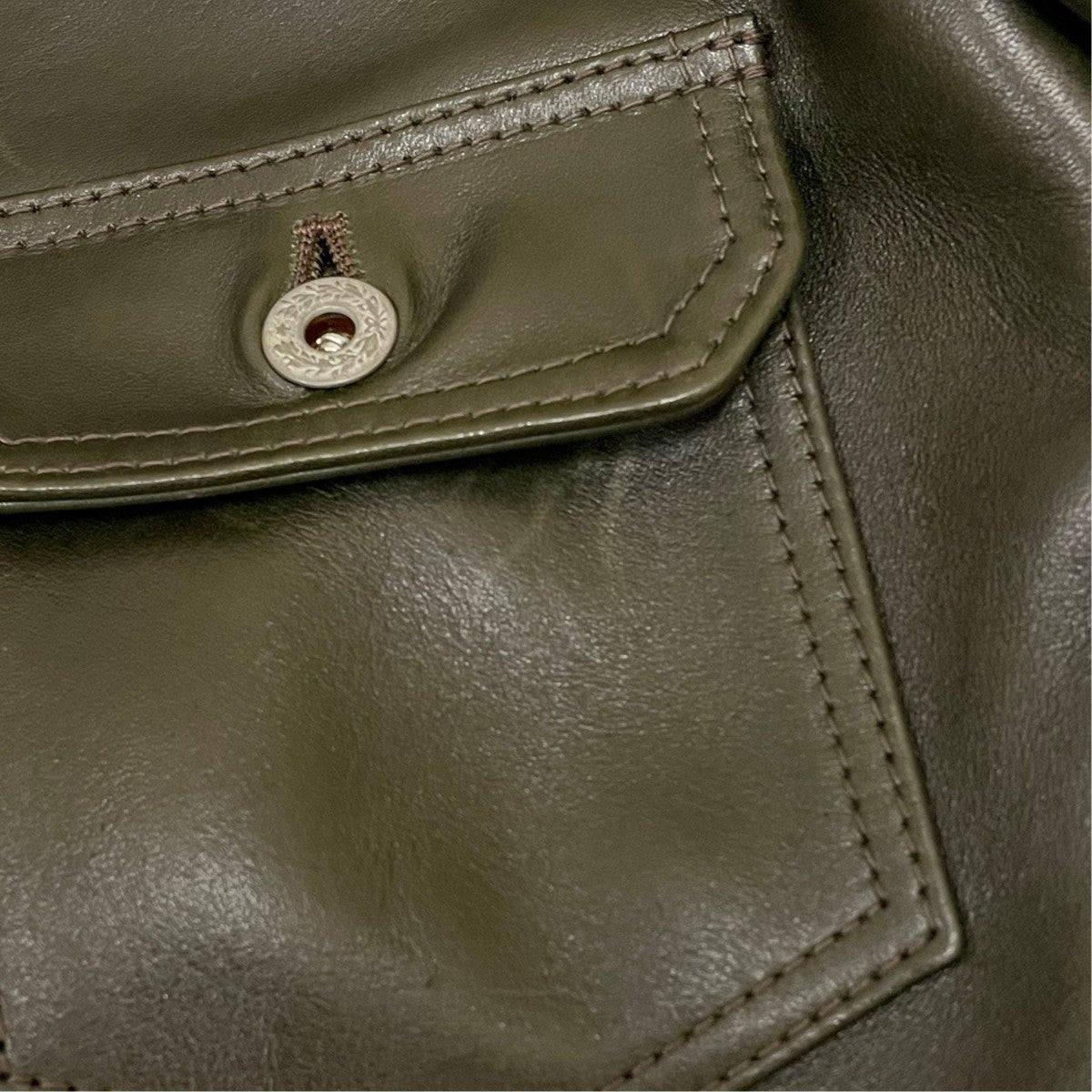 Y’2 LEATHER EB-140 ワイルドエコホース1stジャケットレザージャケットEB-140 古着・中古-7枚目のアイテム画像