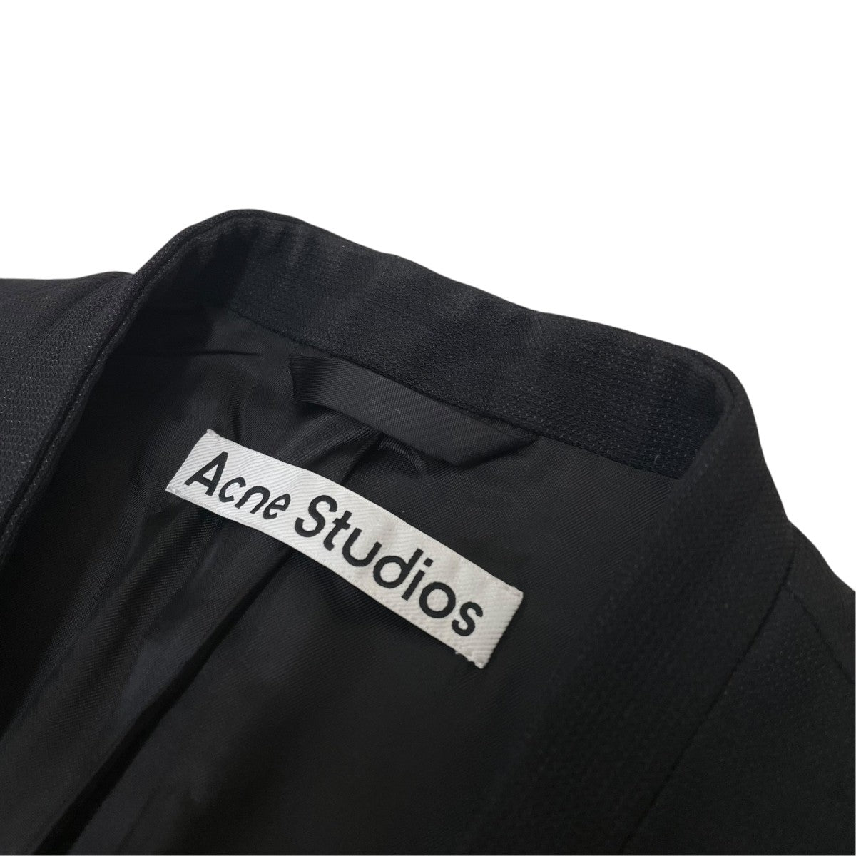 ACNE STUDIOS ノーカラージャケット 古着・中古-6枚目のアイテム画像