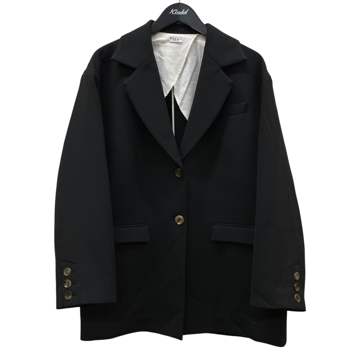 SEA DOUBLE FACE SERGE 2XL JACKETテーラードジャケット1107221424 古着・中古-1枚目のアイテム画像