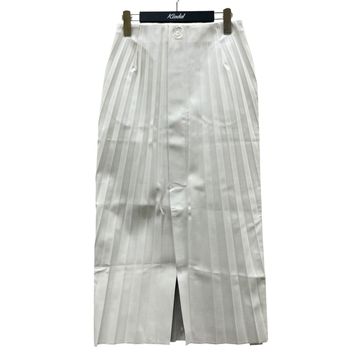 23AWSilky Leather Skirt フェイクレザースカートロング丈 タイト フレアスカート23A87002