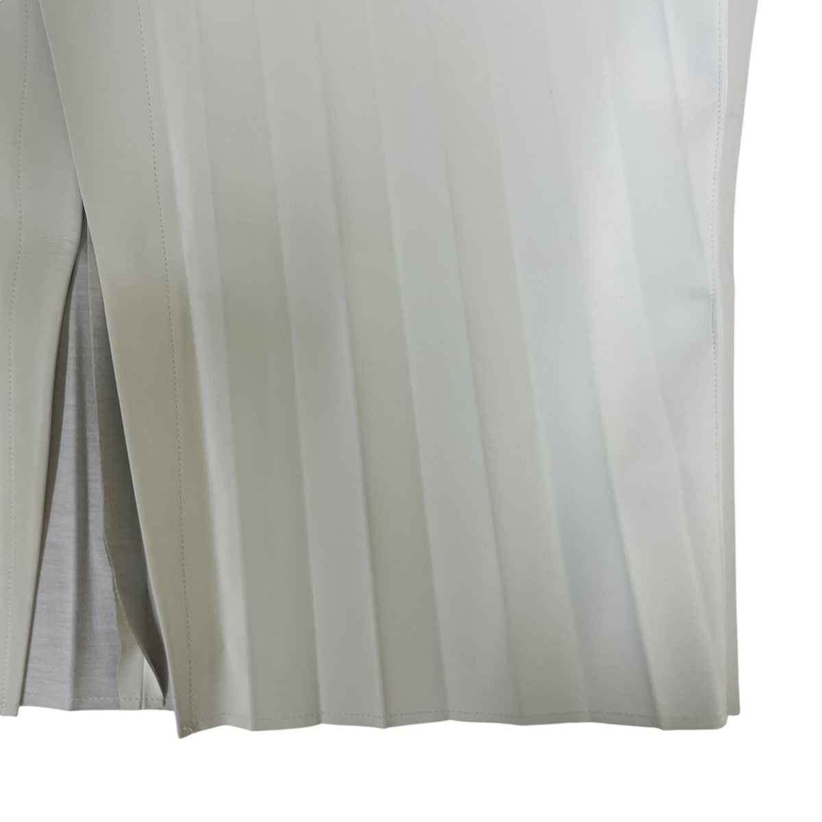 23AWSilky Leather Skirt フェイクレザースカートロング丈 タイト フレアスカート23A87002