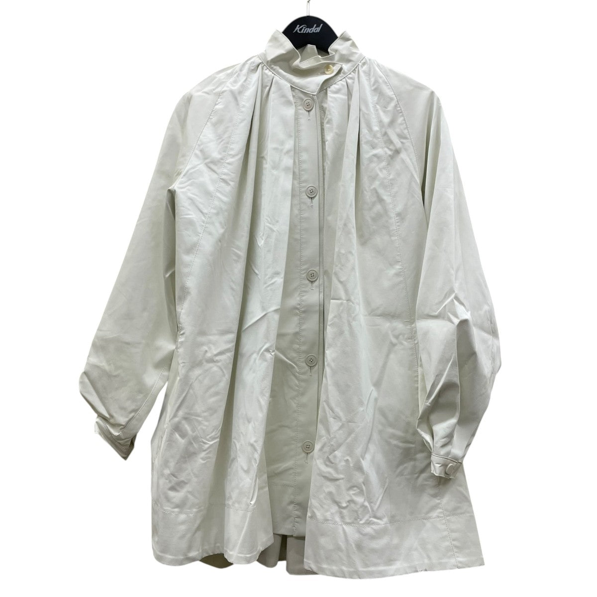 23AWSilky Leather Shirt シルキーレザーシャツジャケットポリエステル ロングコート23A83002