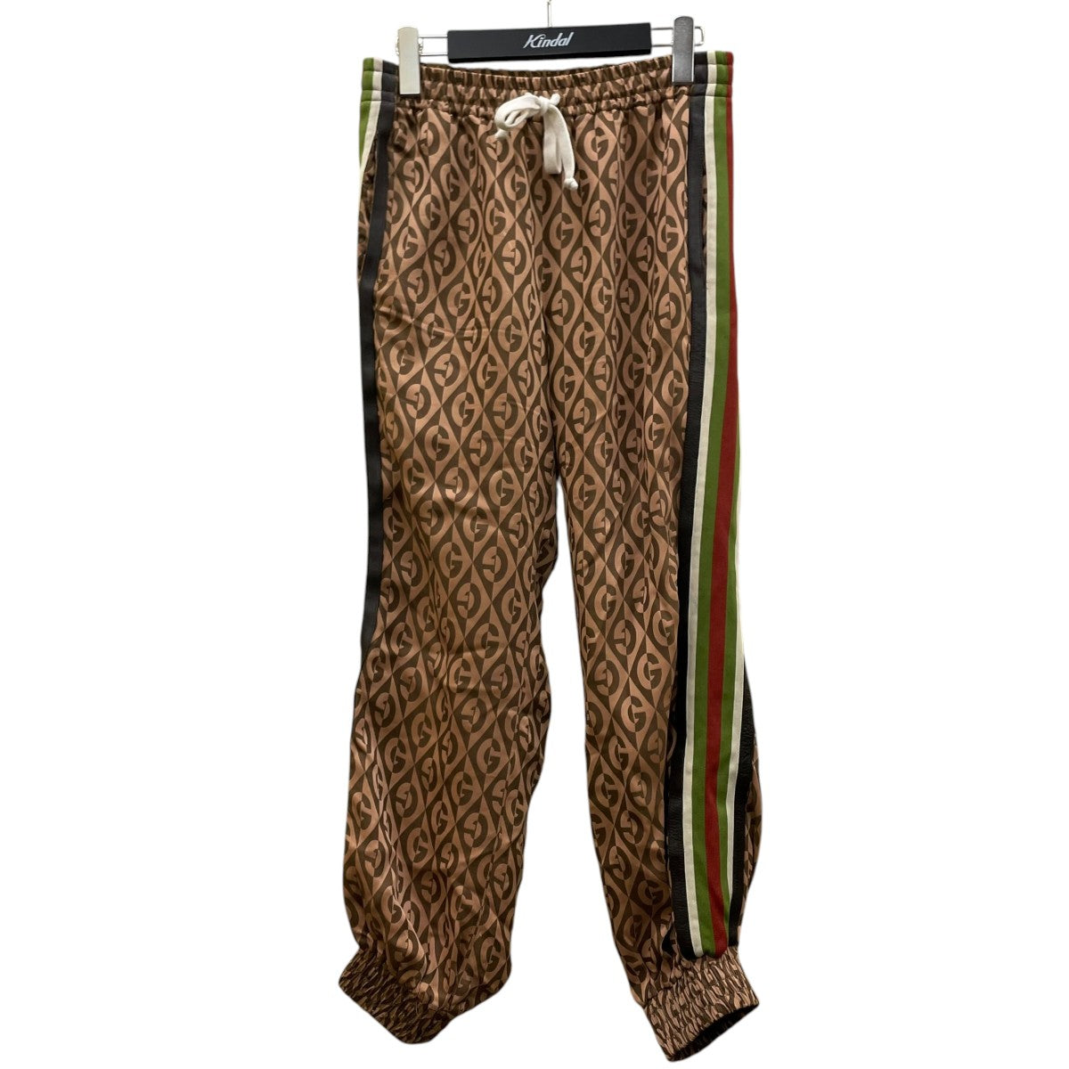 GUCCI Gランバス レーヨン羊革サイドライン トラックパンツ ストレートパンツ587388 古着・中古-1枚目のアイテム画像